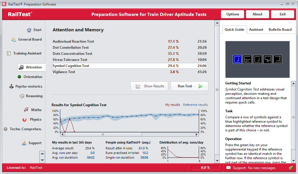 railtest-preparation-software-for-train-driver-aptitude-tests-incl-special-keypad