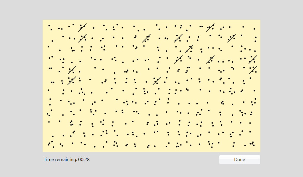 DCO Dots Concentration Test